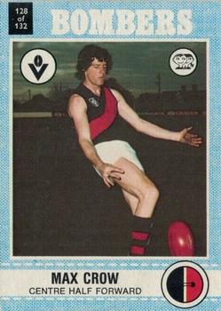 1977 Scanlens VFL #128 Max Crow Front